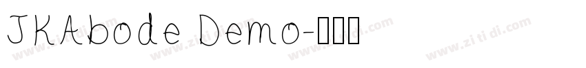JKAbode Demo字体转换